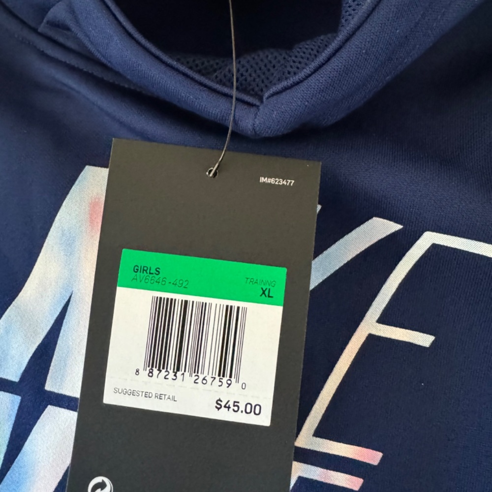 Nike Girls SWEATSHIRT sz 14 NWT - Picture 3 of 3